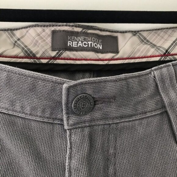 NWOT Kenneth Cole Reaction Gray Relaxed Fit Men Pants Size 36 - Picture 6 of 15